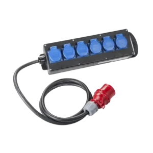 Stromverteiler - 16A CEE -> 6x Schuko - IP45