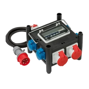 Stromverteiler - 32A CEE -> 1x32A 2x16A 4xSchuko - IP44 - Gummi